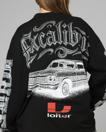 Loiter Low Rider Long Sleeve T-Shirt Black