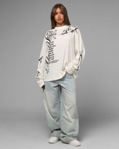 Loiter Cyber Thermal Long Sleeve T-Shirt Off White