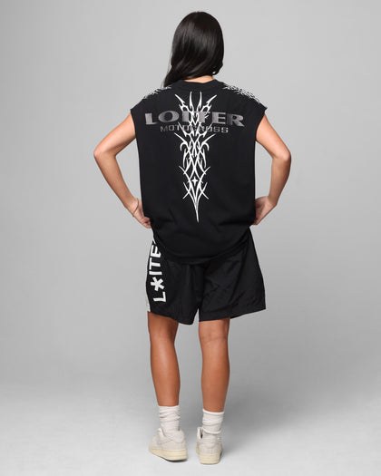 Loiter Cyber Muscle T-Shirt Black