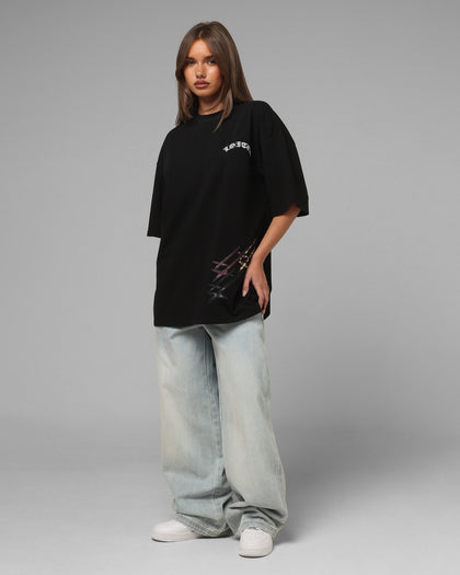 Loiter Hybrid Patch T-Shirt Black