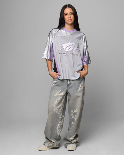 Loiter End Zone Jersey Grey/Purple