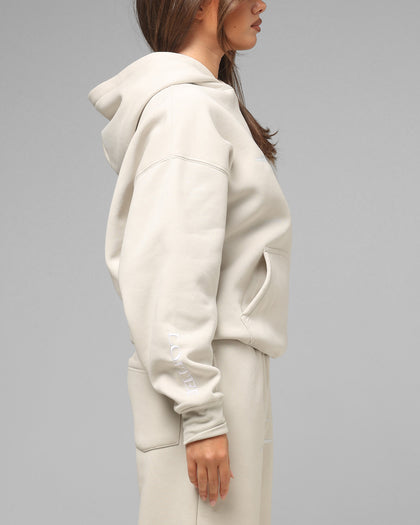 Loiter Hybrid Hoodie Stone