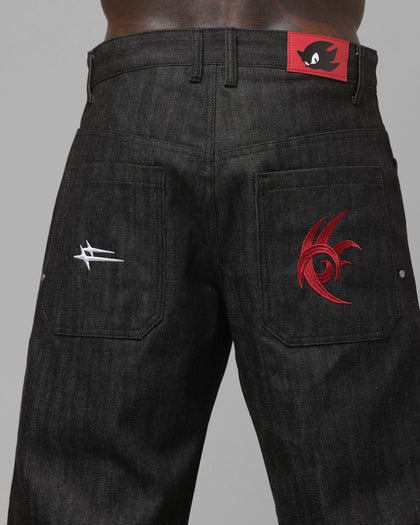 Loiter x Sonic The Hedgehog Shadow Jeans Black