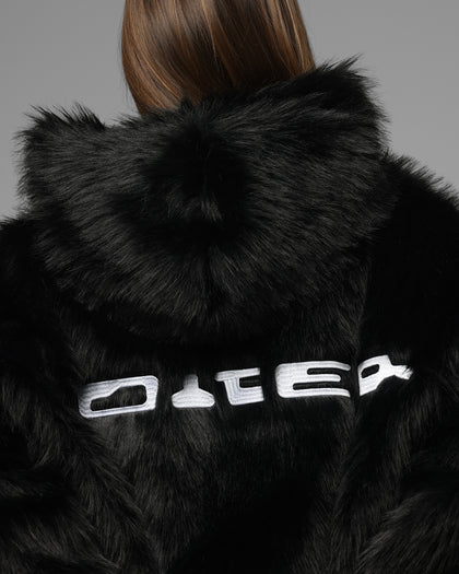 Loiter Eastern Bloc Fur Jacket Black