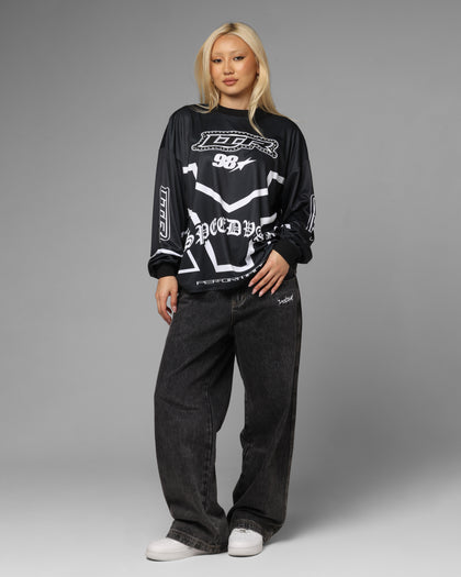 Loiter Thrill Racing Long Sleeve T-Shirt Black