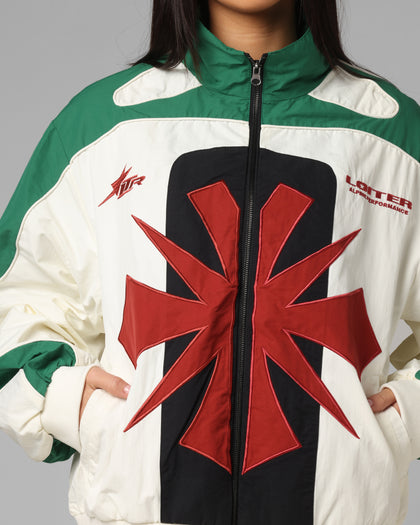 Loiter Club Classic Track Jacket White/Green