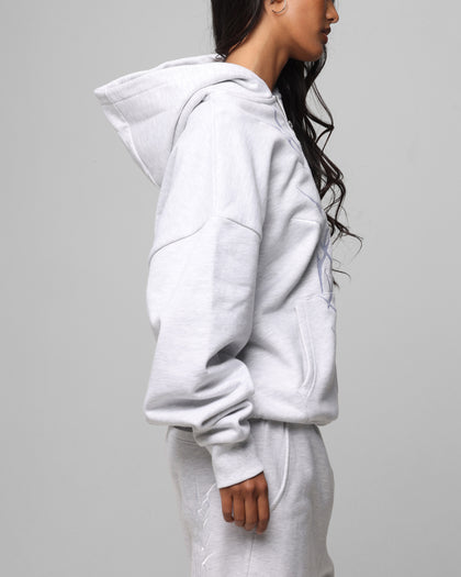 Loiter Blood Born Zip Hoodie Grey Marle
