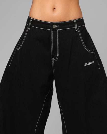 Loiter Biker Raver Jeans Black