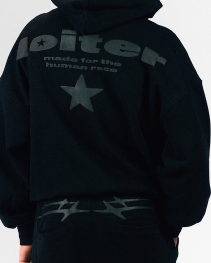 Loiter Celestial Full Zip Hoodie Black