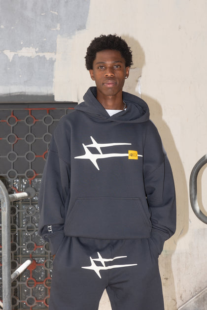 Loiter Hybrid Hoodie Charcoal