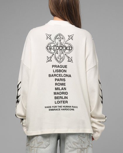 Loiter Cyber Thermal Long Sleeve T-Shirt Off White