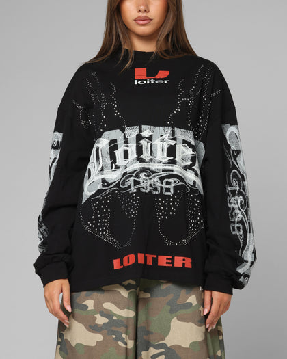 Loiter Low Rider Long Sleeve T-Shirt Black