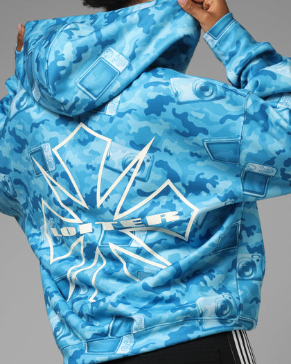 Loiter Digi Camo Zip Hoodie Blue Camo
