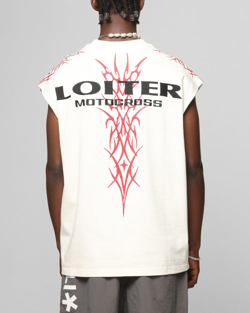 Loiter Cyber Muscle T-Shirt Off White