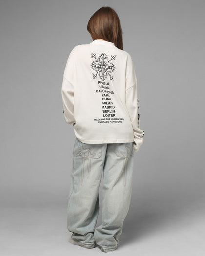 Loiter Cyber Thermal Long Sleeve T-Shirt Off White