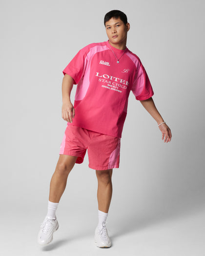 Loiter Subculture Panel Shorts Pink