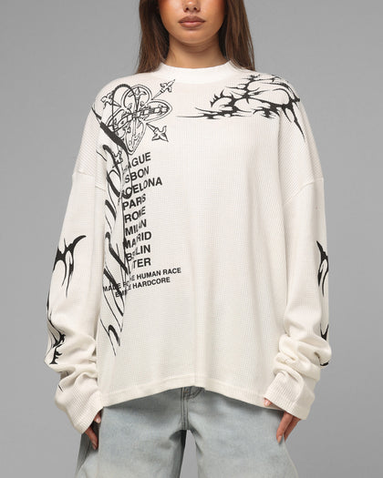 Loiter Cyber Thermal Long Sleeve T-Shirt Off White