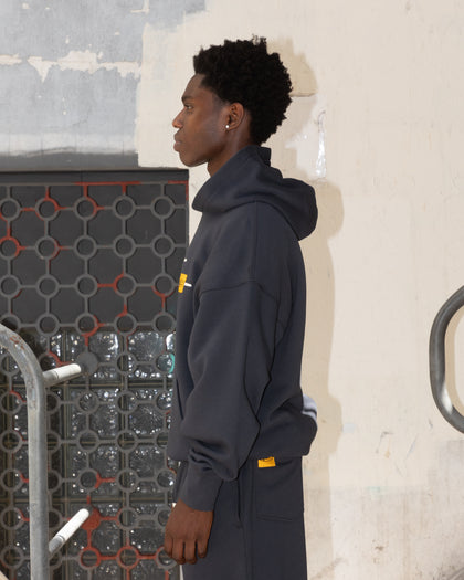 Loiter Hybrid Hoodie Charcoal