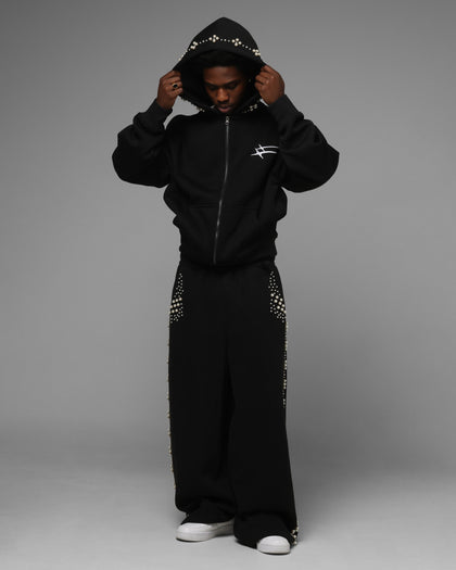 Loiter Pearl Zip Hoodie Black