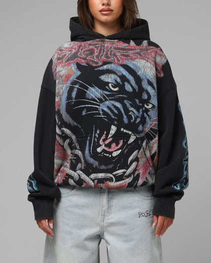 Loiter Panther Airbrush Hoodie Black