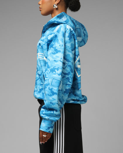 Loiter Digi Camo Zip Hoodie Blue Camo
