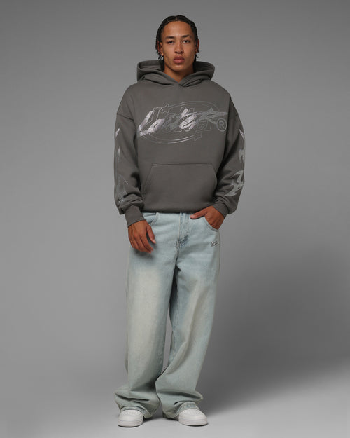 Loiter Atlantic Rhinestone Hoodie Charcoal