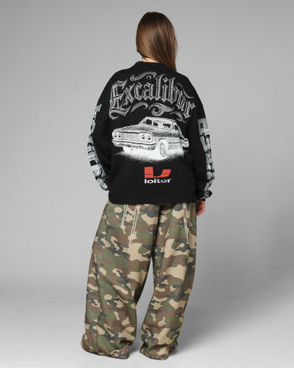 Loiter Low Rider Long Sleeve T-Shirt Black