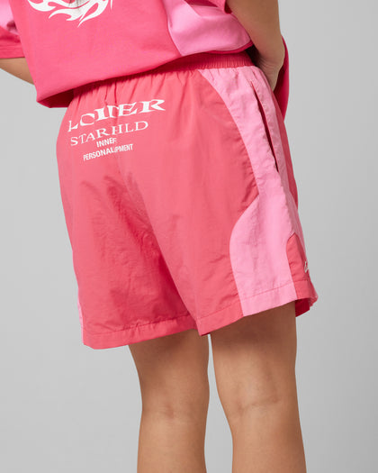 Loiter Subculture Panel Shorts Pink