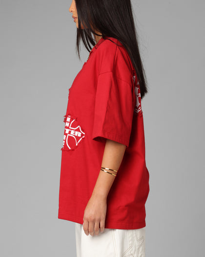 Loiter Destruction T-Shirt Red