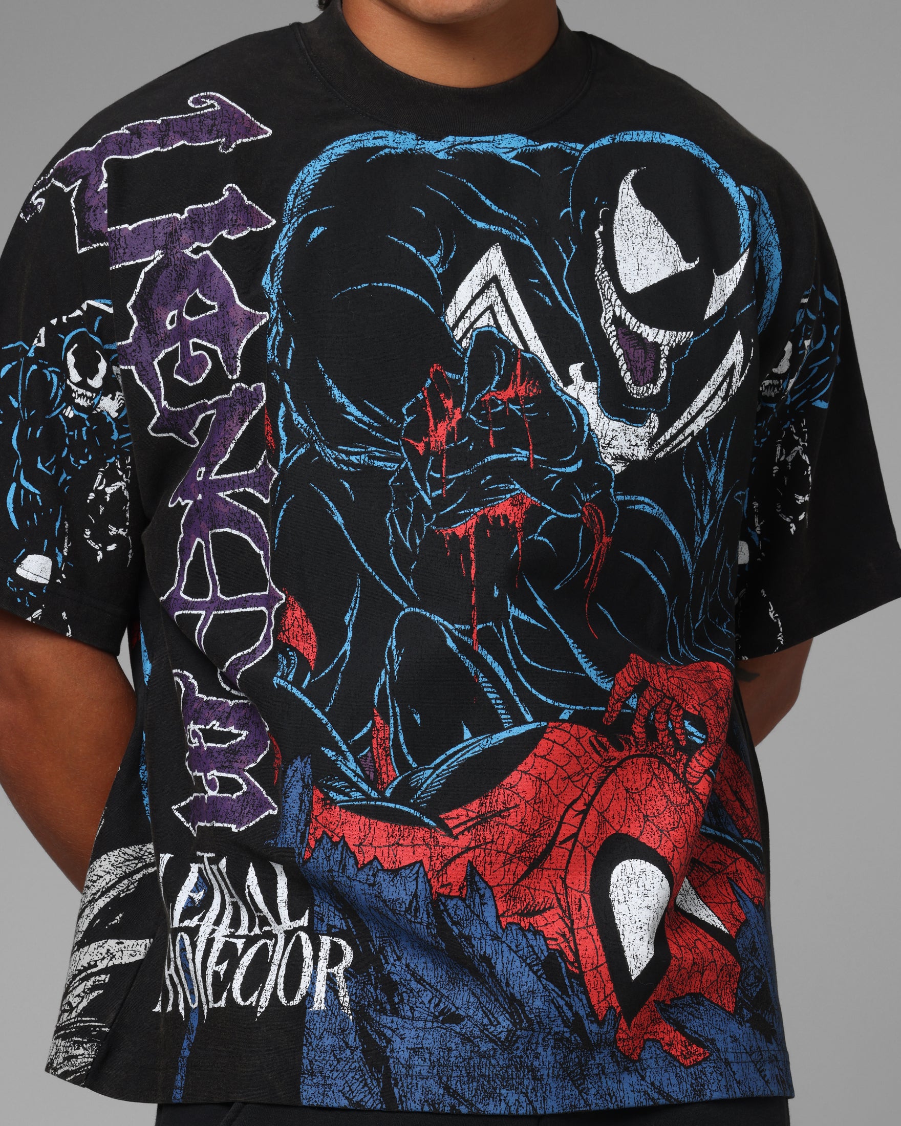 Loiter Marvel Venom Boxy T-Shirt Black