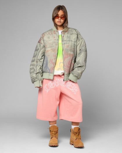 Loiter Spray Bomber Jacket Khaki