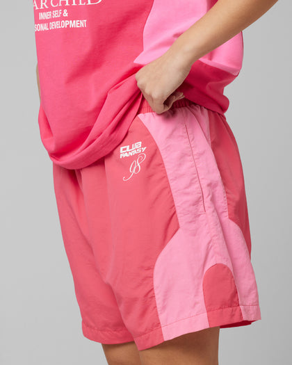 Loiter Subculture Panel Shorts Pink