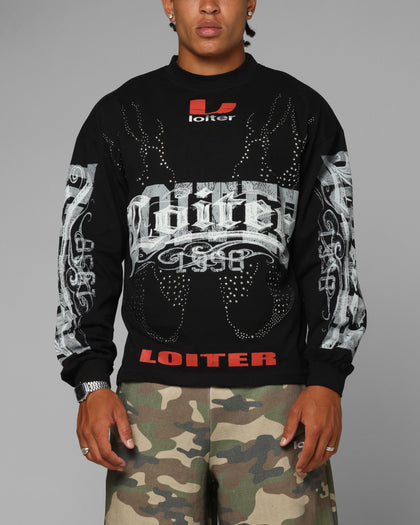 Loiter Low Rider Long Sleeve T-Shirt Black