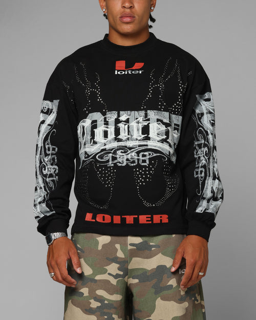 Loiter Low Rider Long Sleeve T-Shirt Black