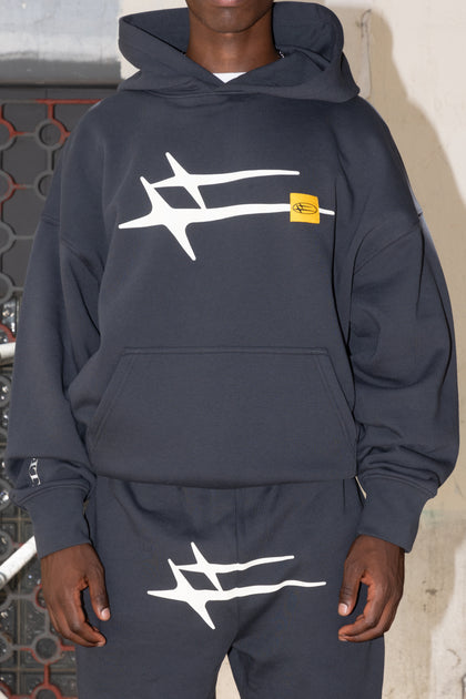 Loiter Hybrid Hoodie Charcoal