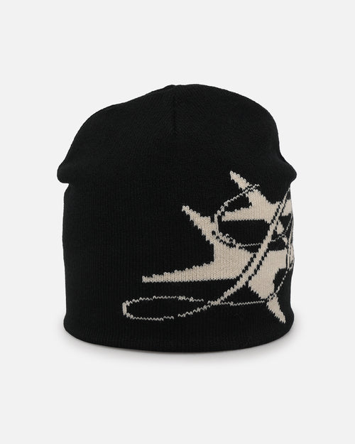 HYBRID SKULL KNIT BEANIE - Black