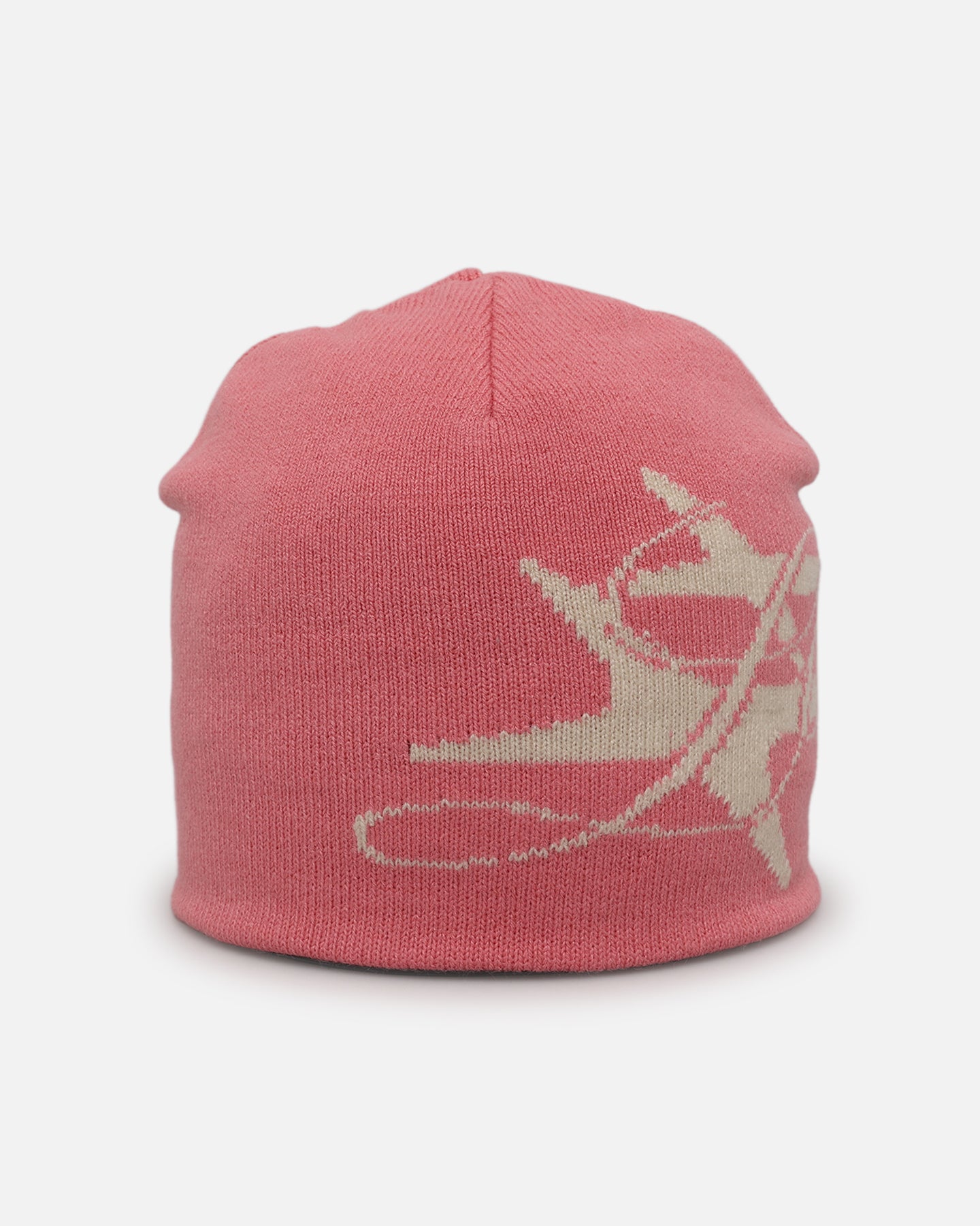Hybrid Skull Knit Beanie Pink | Loiter