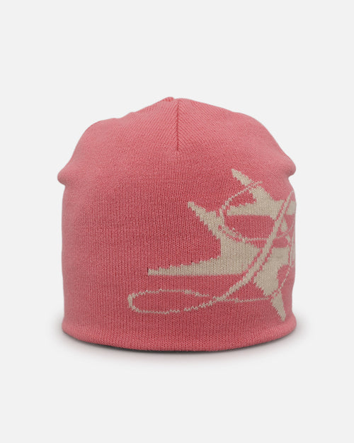 HYBRID SKULL KNIT BEANIE - Pink