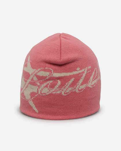 HYBRID SKULL KNIT BEANIE - Pink