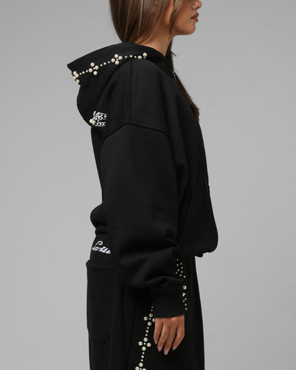 Loiter Pearl Zip Hoodie Black