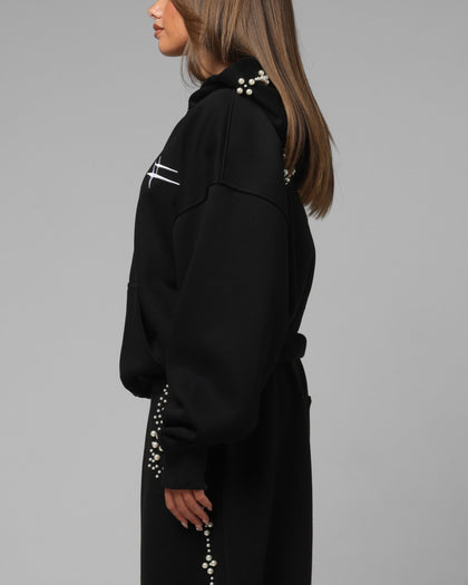 Loiter Pearl Zip Hoodie Black