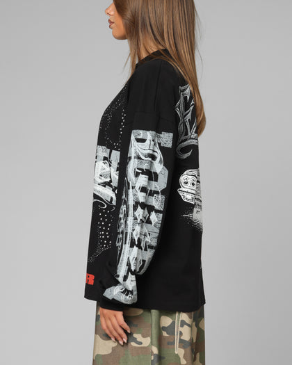 Loiter Low Rider Long Sleeve T-Shirt Black