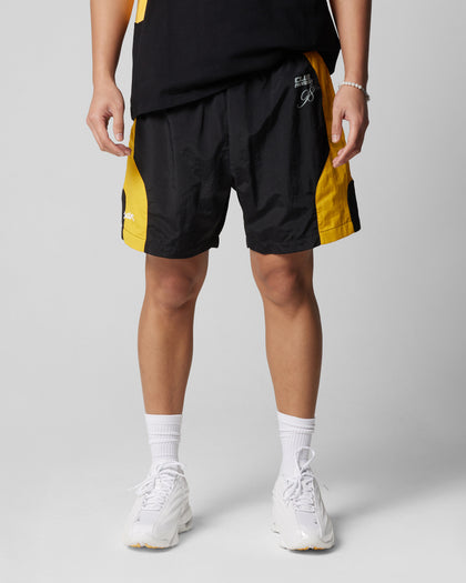 Loiter Subculture Panel Shorts Black/Yellow