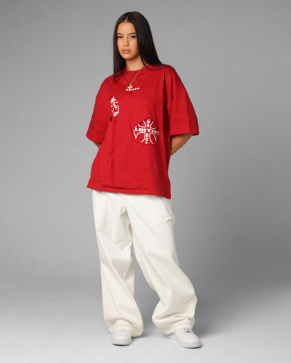 Loiter Destruction T-Shirt Red