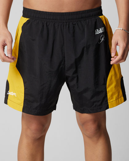 Loiter Subculture Panel Shorts Black/Yellow