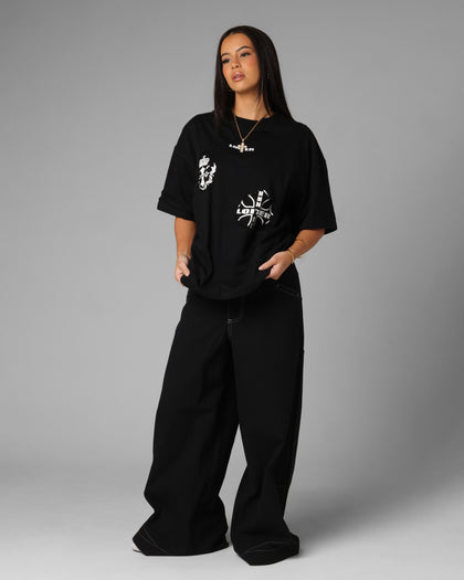 Loiter Destruction T-Shirt Black Wash
