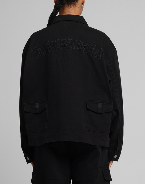 Combat Utility Jacket Washed Black