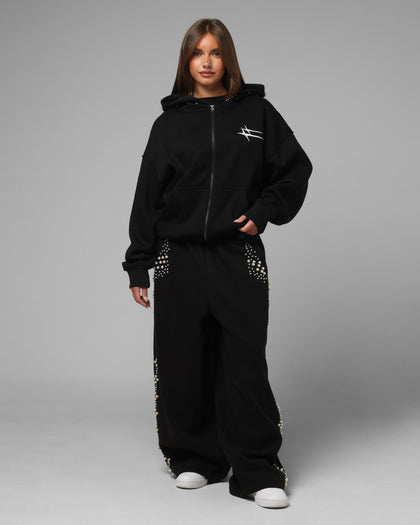 Loiter Pearl Zip Hoodie Black