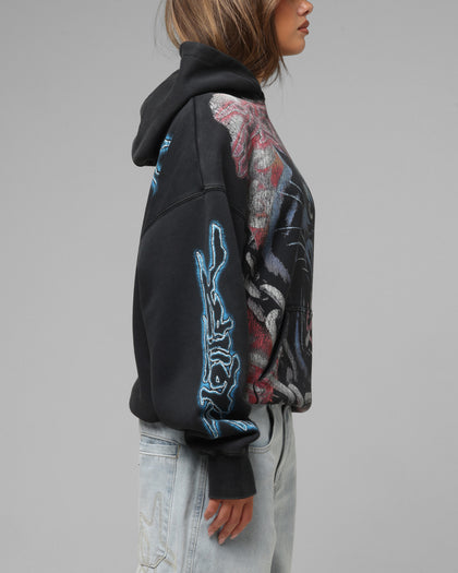 Loiter Panther Airbrush Hoodie Black