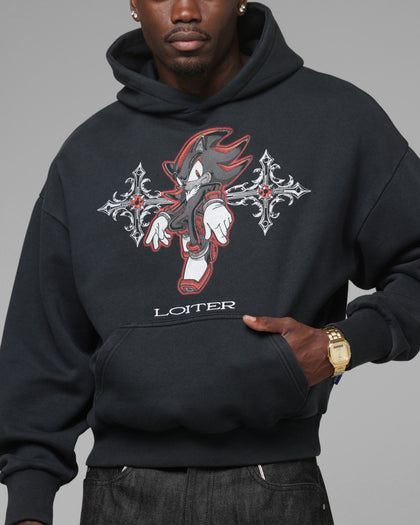 Loiter x Sonic The Hedgehog Chrome Shadow Hoodie Black